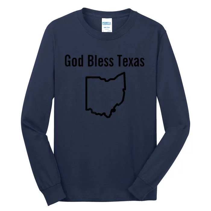 God Bless Texas Ohio Tall Long Sleeve T-Shirt