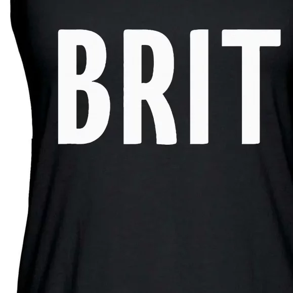 Great Britain Three Part Combo Design British Flag Part 2 Ladies Essential Flowy Tank