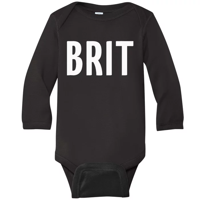 Great Britain Three Part Combo Design British Flag Part 2 Baby Long Sleeve Bodysuit