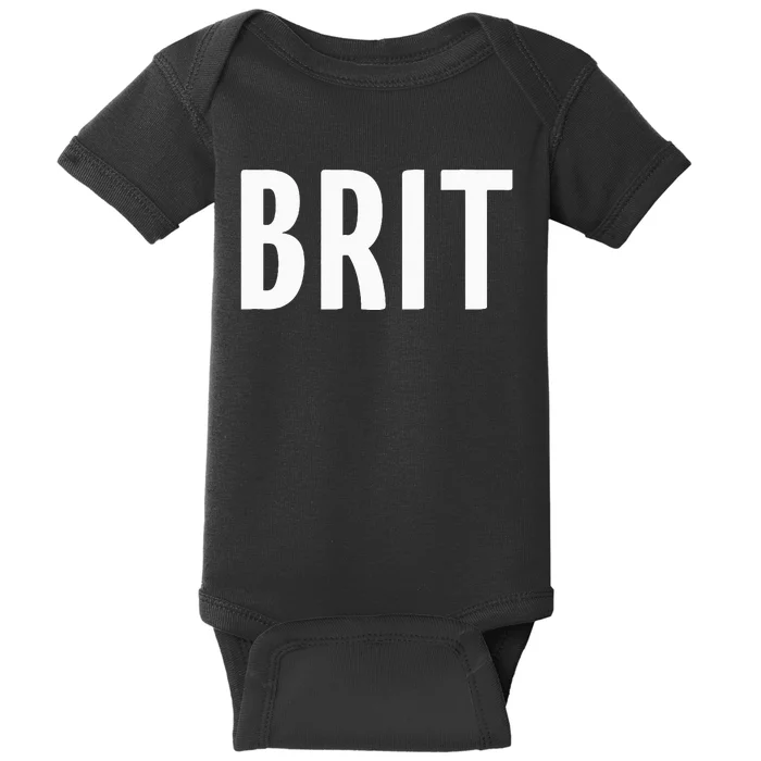 Great Britain Three Part Combo Design British Flag Part 2 Baby Bodysuit