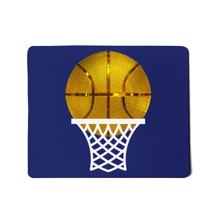 Gold Basketball Trophy Mvp Award Cool Basketball Player Mousepad