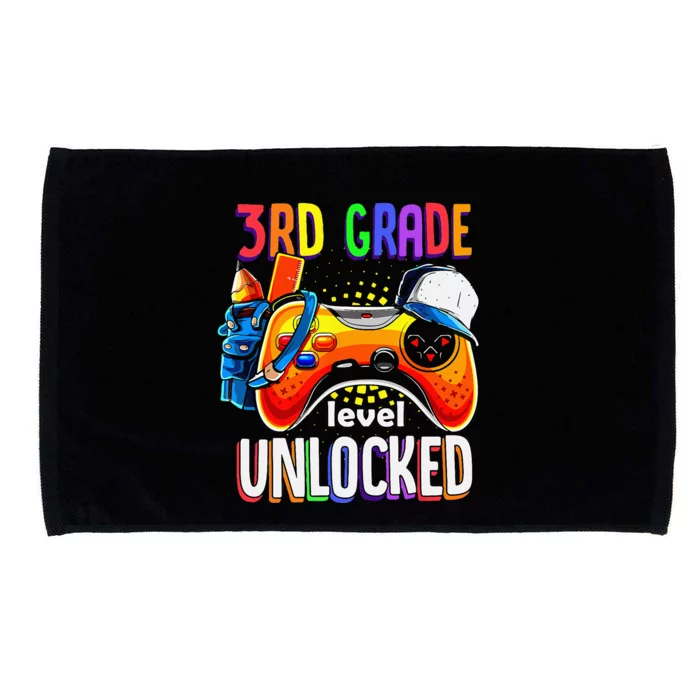 Gamer Back To School Gamepad 3rd Third Grade Level Unlocked Microfiber Hand Towel