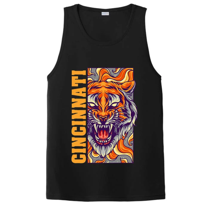 Growling Bengal Tiger Performance Tank