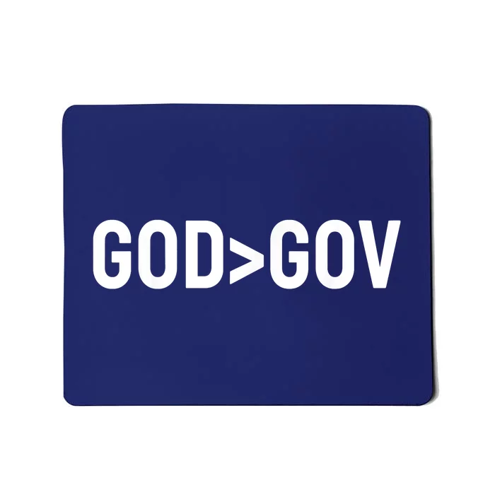 God Bigger Than Gov Mousepad