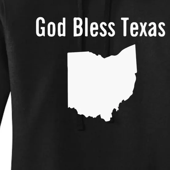 God Bless Texas Ohio Women's Pullover Hoodie