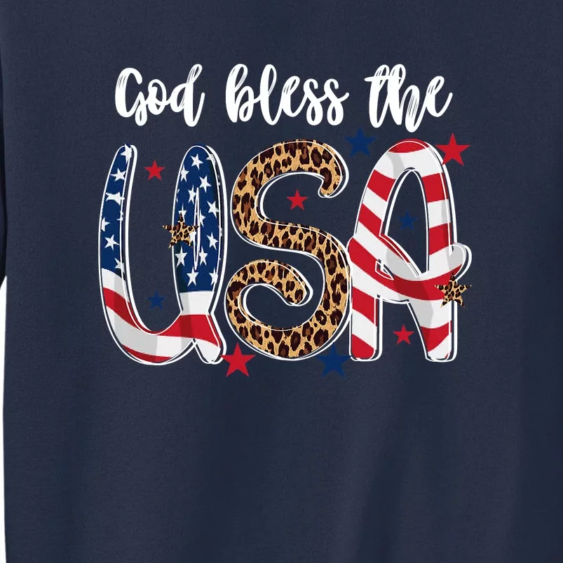 God Bless The USA American Flag Patriotic Sweatshirt