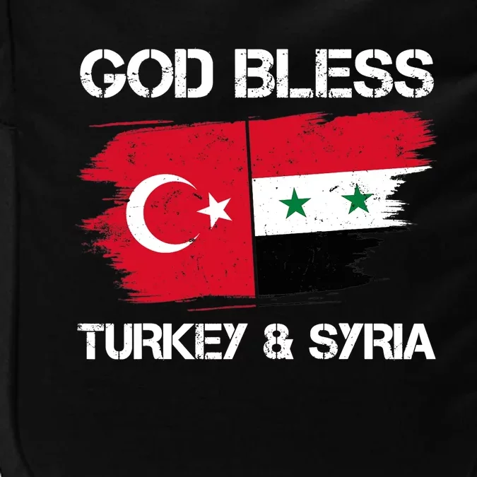 God Bless Turkey & Syria Flag Pray For Turkey Earthquake Impact Tech Backpack