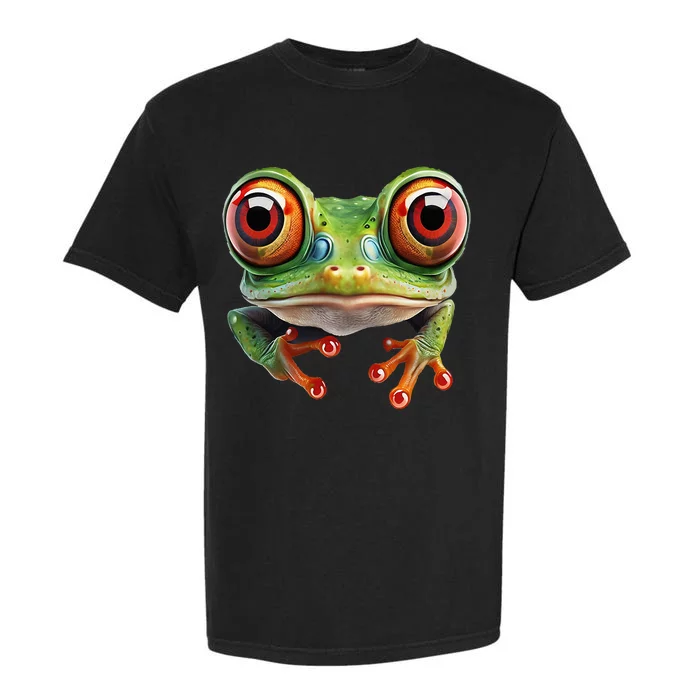 Green Body Tree Frog Red Eyed Tree Frog Rainforest Amphibian Garment-Dyed Heavyweight T-Shirt