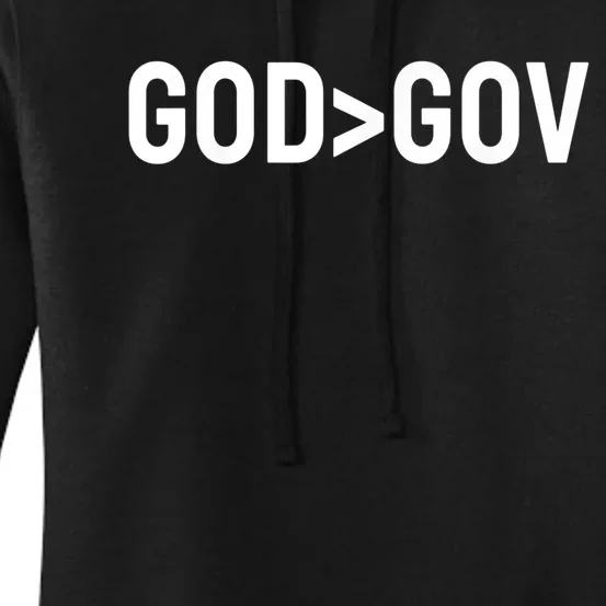 God Bigger Than Gov Women's Pullover Hoodie