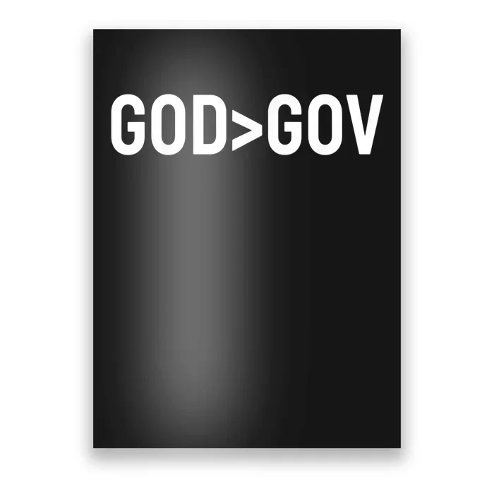 God Bigger Than Gov Poster