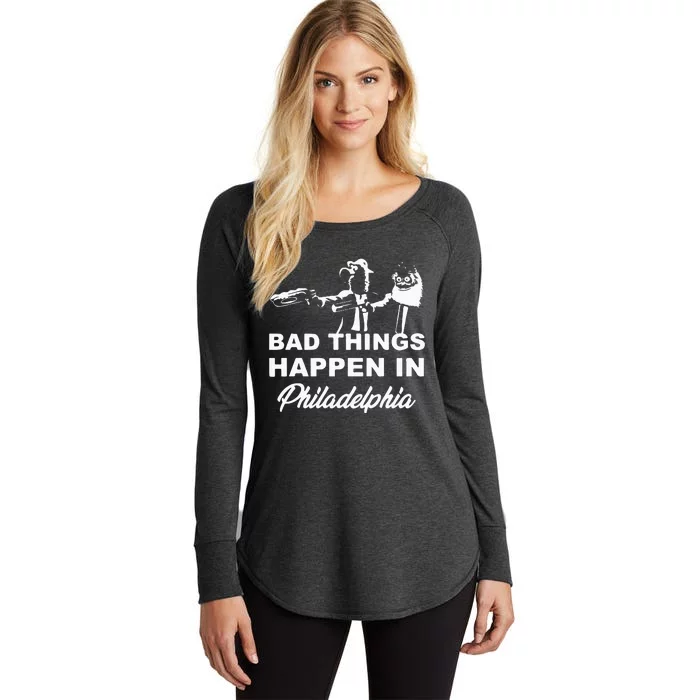 Gritty Bad Things Happen In Philadelphia Women's Perfect Tri Tunic Long Sleeve Shirt