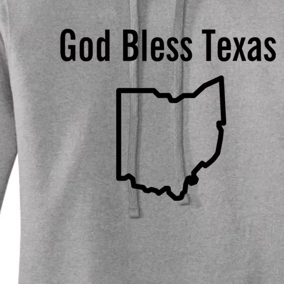 God Bless Texas Ohio Women's Pullover Hoodie