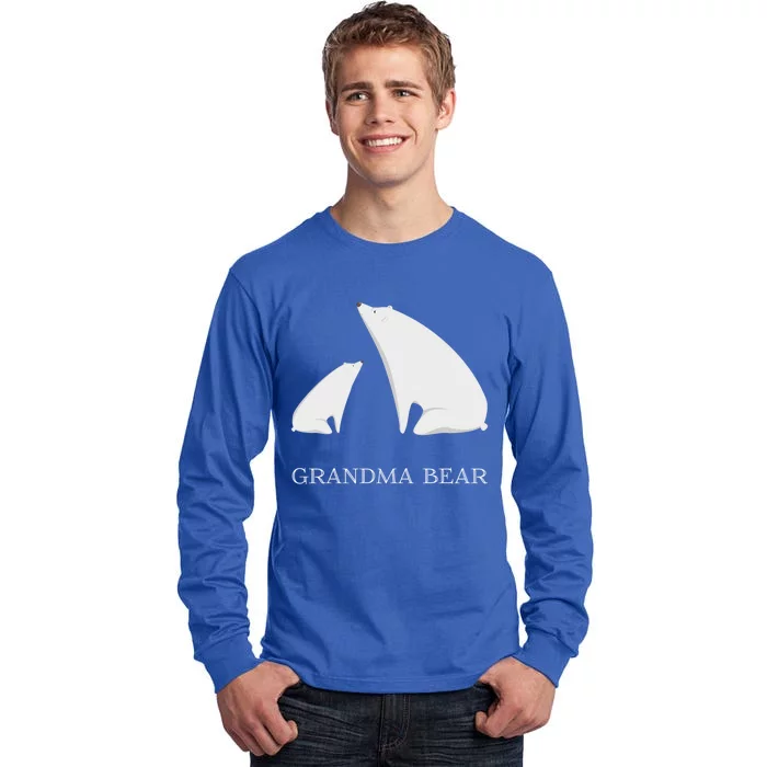 Grandma Bear Tee Funny Vintage Polar Bear Mother's Day Gift Great Gift Tall Long Sleeve T-Shirt