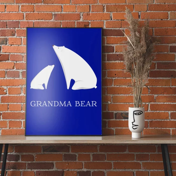 Grandma Bear Tee Funny Vintage Polar Bear Mother's Day Gift Great Gift Poster