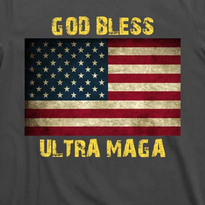 God Bless Ultra Maga United States Flag T-Shirt