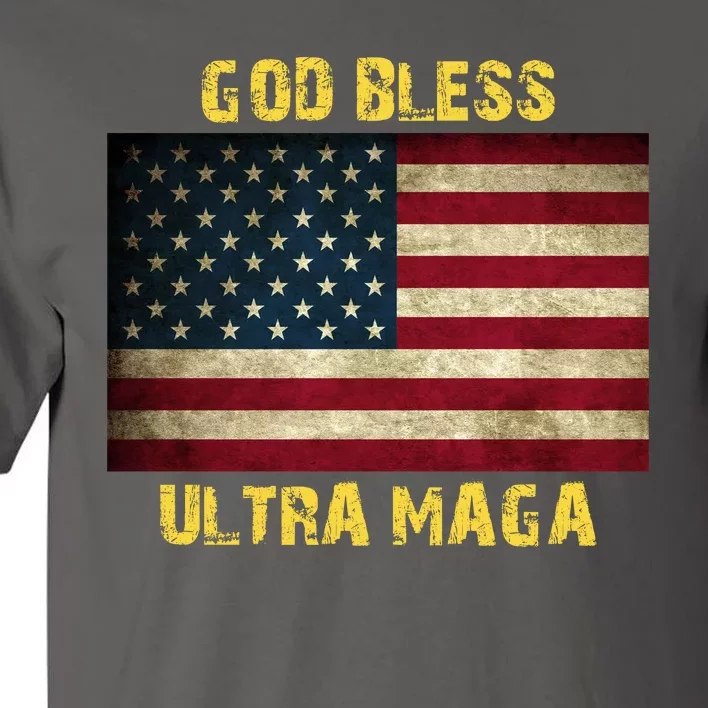 God Bless Ultra Maga United States Flag Tall T-Shirt