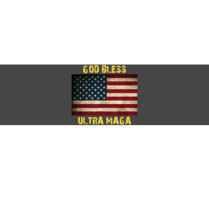 God Bless Ultra Maga United States Flag Bumper Sticker