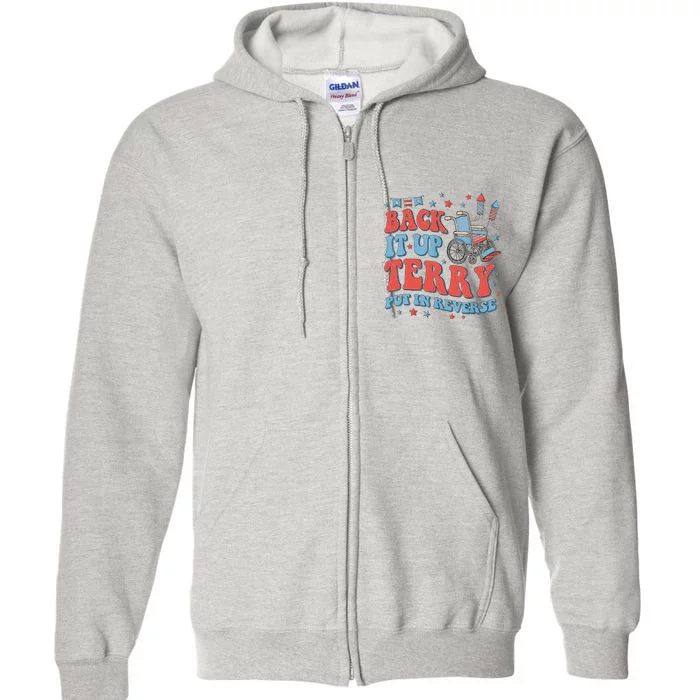 Groovy Back Up Terry Firework Fun Full Zip Hoodie