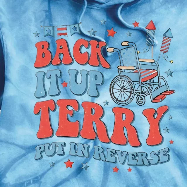 Groovy Back Up Terry Firework Fun Tie Dye Hoodie