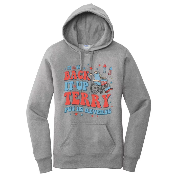 Groovy Back Up Terry Firework Fun Women's Pullover Hoodie