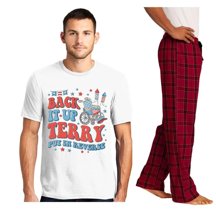 Groovy Back Up Terry Firework Fun Pajama Set