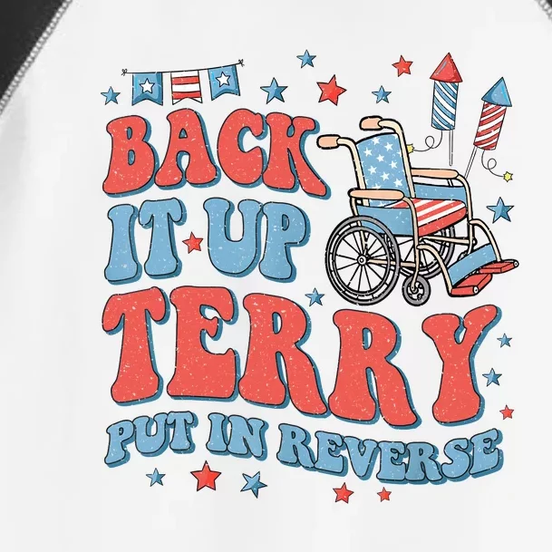 Groovy Back Up Terry Put It In Reverse Firework 4th Of July Toddler Fine Jersey T-Shirt