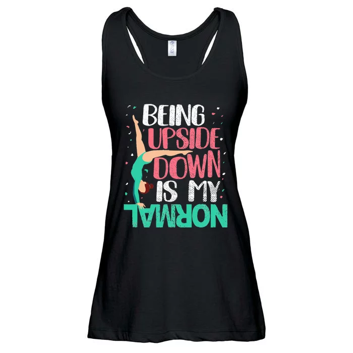 Gymnast Being Upside Down Is My Normal Gymnastics Ladies Essential Flowy Tank