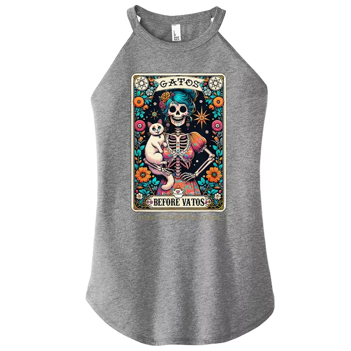 Gatos Before Vatos Unless The Vato Has Gatos Women’s Perfect Tri Rocker Tank