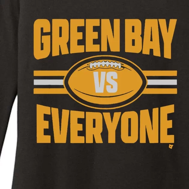 Green Bay Vs Everyone Womens CVC Long Sleeve Shirt