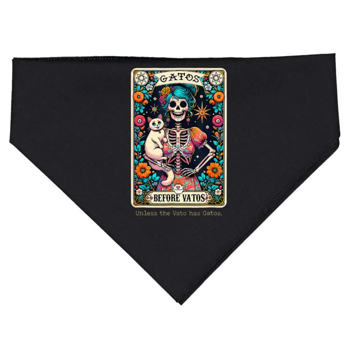 Gatos Before Vatos Unless The Vato Has Gatos USA-Made Doggie Bandana