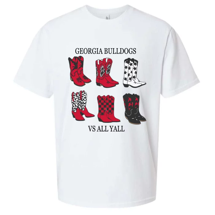 G.E.O.R.G.I.A Bulldogs Vs All Yall Sueded Cloud Jersey T-Shirt