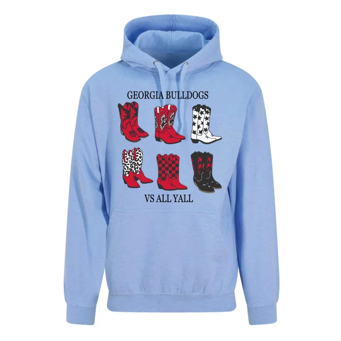 G.E.O.R.G.I.A Bulldogs Vs All Yall Unisex Surf Hoodie