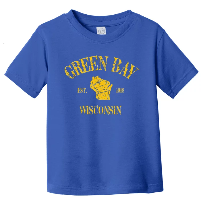 Green Bay Wisconsin Vintage Sports Toddler T-Shirt