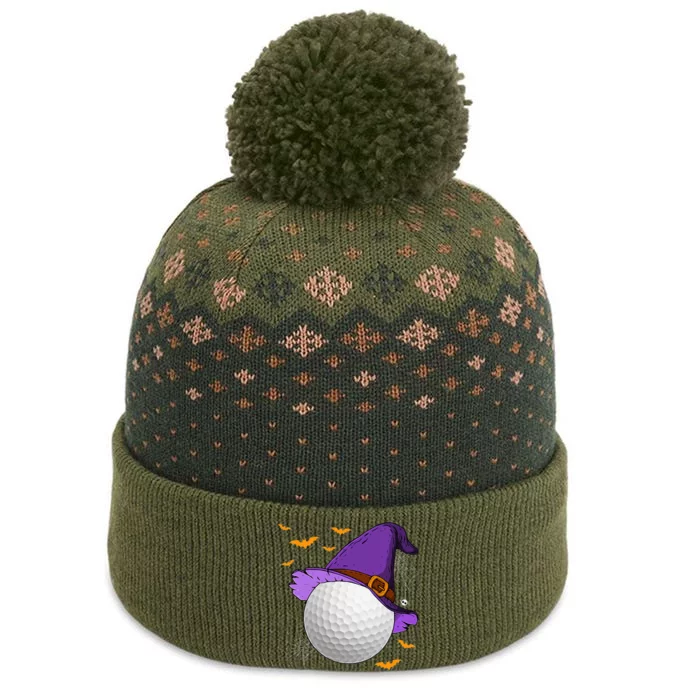 Golf Ball Witch Hat Pumpkin Spooky Halloween Costume The Baniff Cuffed Pom Beanie