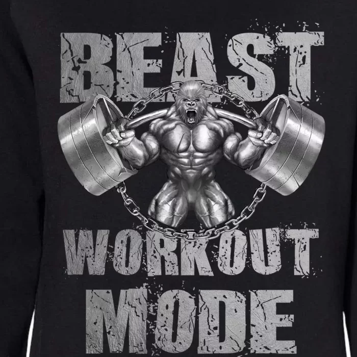 Gorilla Beast Workout Mode Lifting Weights Fitness Gym Meaningful Gift Womens California Wash Sweatshirt