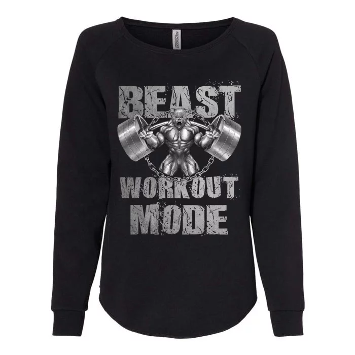 Gorilla Beast Workout Mode Lifting Weights Fitness Gym Meaningful Gift Womens California Wash Sweatshirt