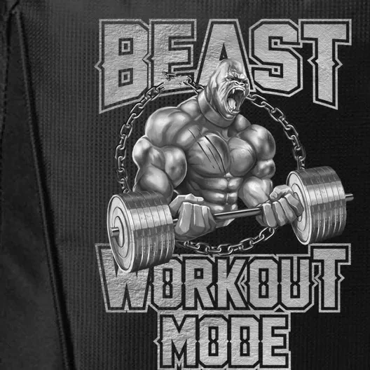 Gorilla Beast Workout Mode Motivation Bodybuilding Gym Cute Gift City Backpack