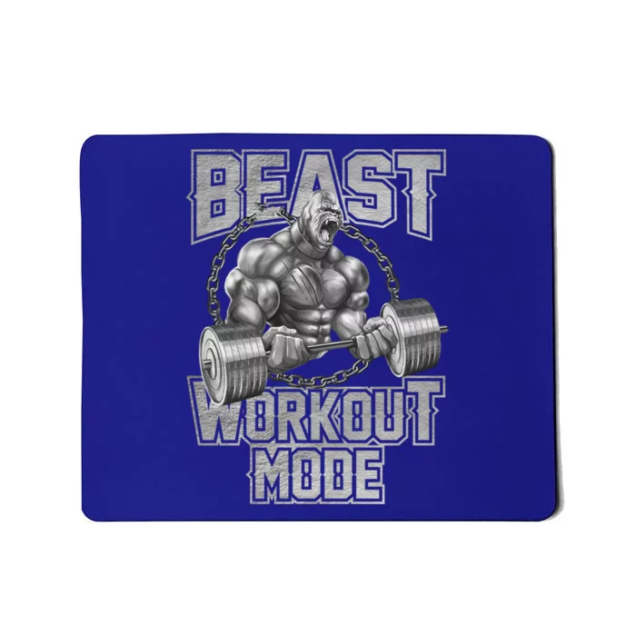 Gorilla Beast Workout Mode Motivation Bodybuilding Gym Cute Gift Mousepad