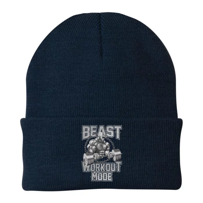 Gorilla Beast Workout Mode Motivation Bodybuilding Gym Cute Gift Knit Cap Winter Beanie