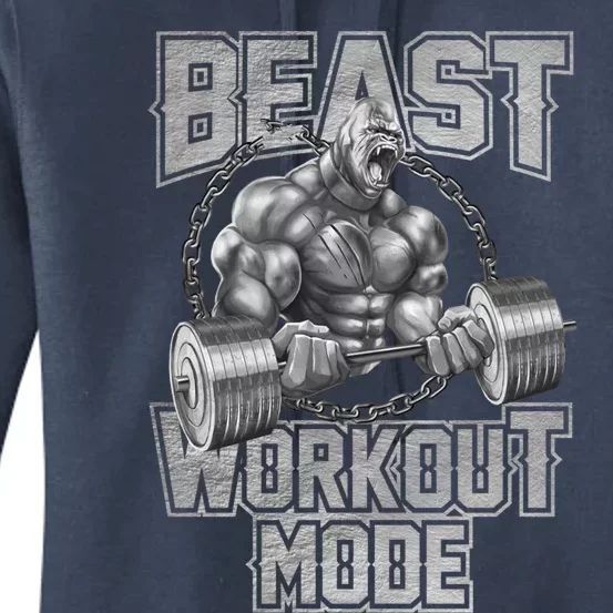 Gorilla Beast Workout Mode Motivation Bodybuilding Gym Cute Gift Women's Pullover Hoodie