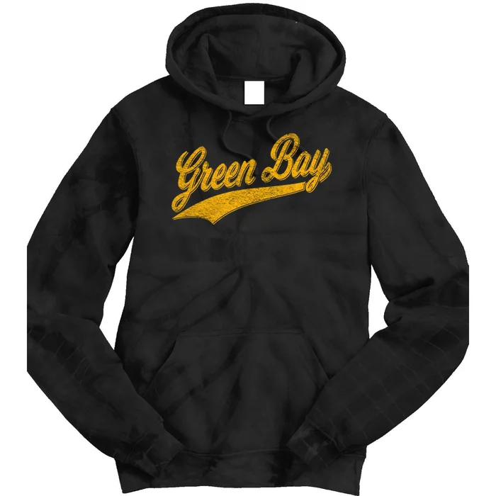 Green Bay Wisconsin Vintage Sports Tie Dye Hoodie