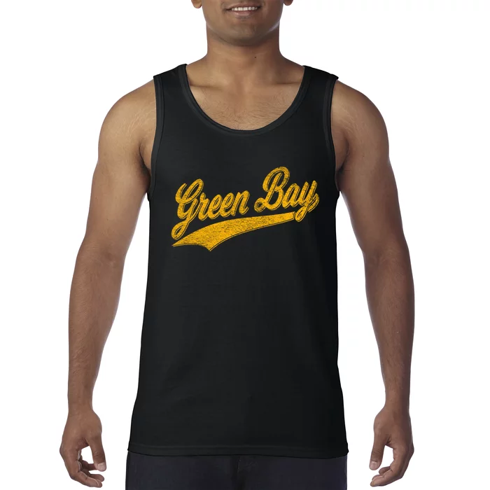 Green Bay Wisconsin Vintage Sports Tank Top