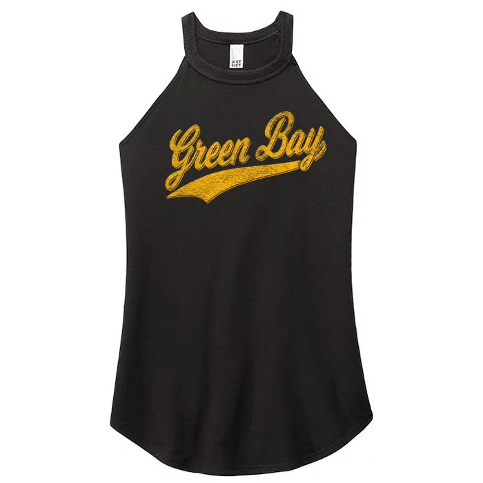 Green Bay Wisconsin Vintage Sports Women’s Perfect Tri Rocker Tank