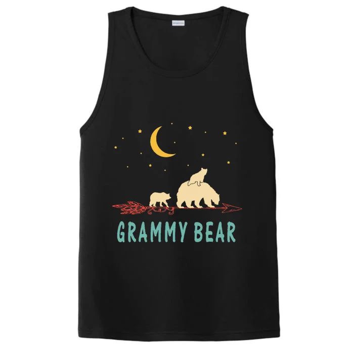 Grammy Bear With 2 Cubs Twice Blessed Grammy Bear Performance Tank