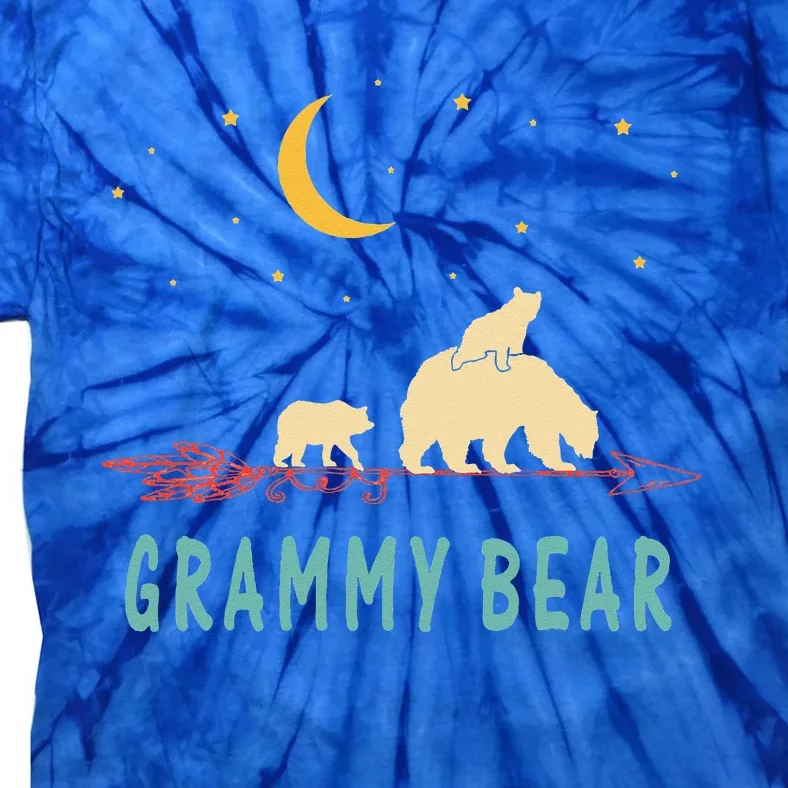 Grammy Bear With 2 Cubs Twice Blessed Grammy Bear Tie-Dye T-Shirt