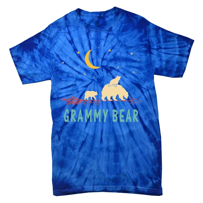 Grammy Bear With 2 Cubs Twice Blessed Grammy Bear Tie-Dye T-Shirt