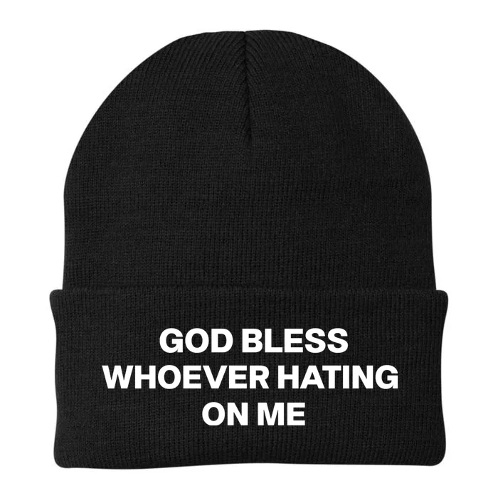 God Bless Whoever Hating On Me Funny Knit Cap Winter Beanie