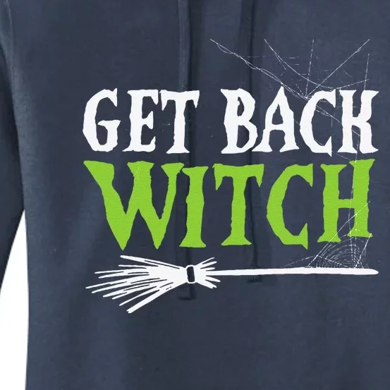 Get Back Witch Trick Or Treat Spooky Couple Halloween Women's Pullover Hoodie