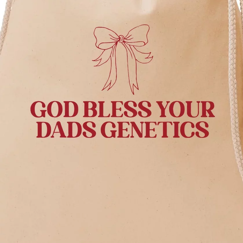 God Bless Your Dads Genetics Apparel Drawstring Bag