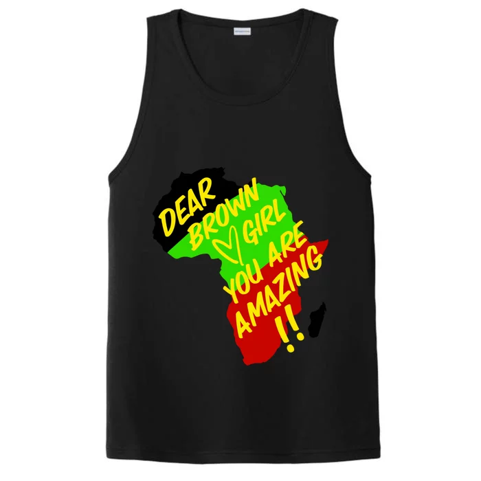 Ggt Brown You Are Amazing African Colors Melanin Love Meaningful Gift Performance Tank